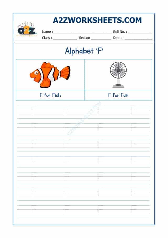 English Alphabet 'F'