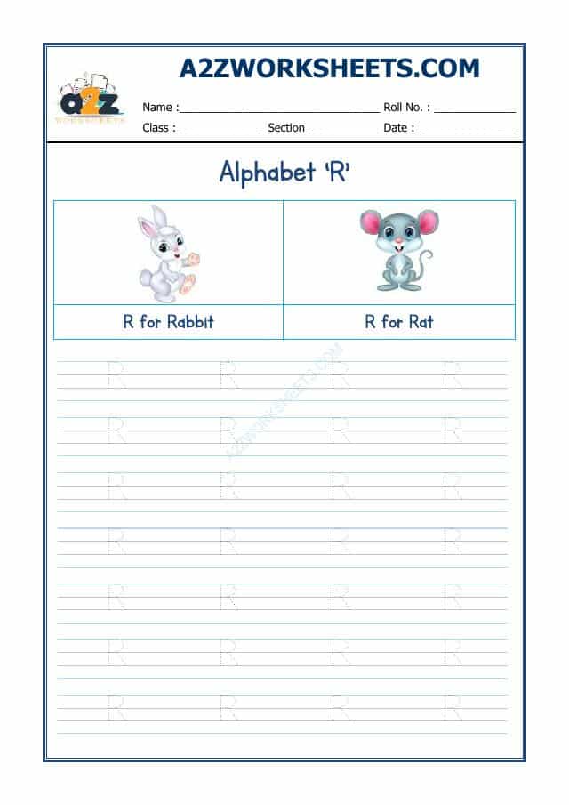 English Alphabet 'R'