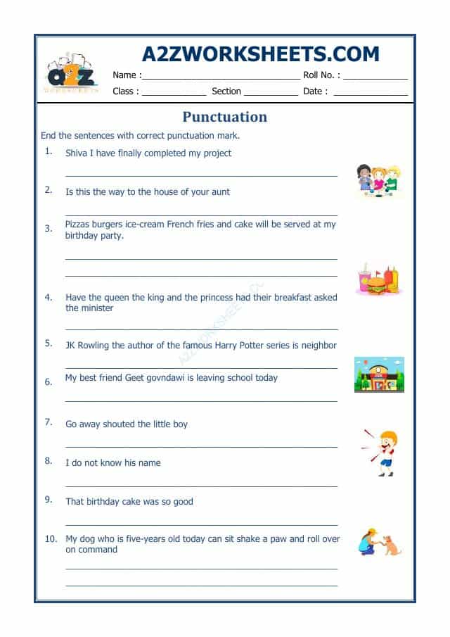 English Punctuation Worksheet-04