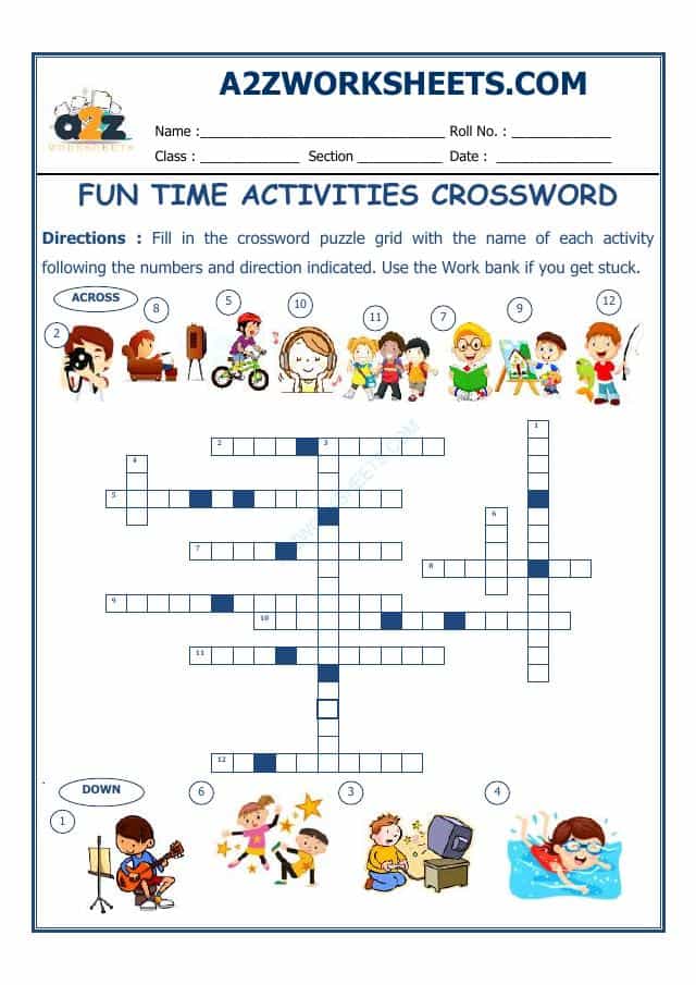 Cross Words-Fun Time Activities