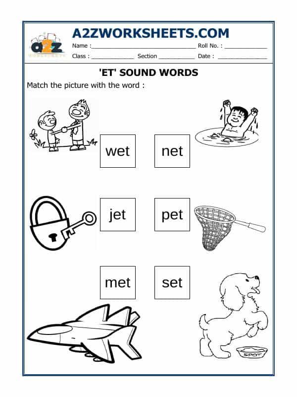 'Et' Sound Words