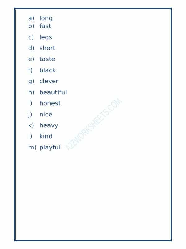 Class-Iii-English Adjectives Worksheet-15