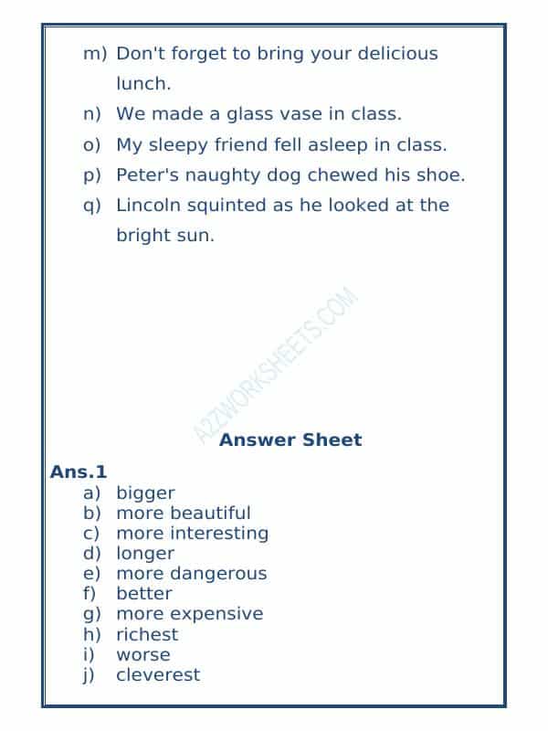 Class-Iv-English Adjectives Worksheet-06