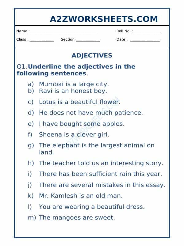 Class-V-English Adjectives Worksheet-03