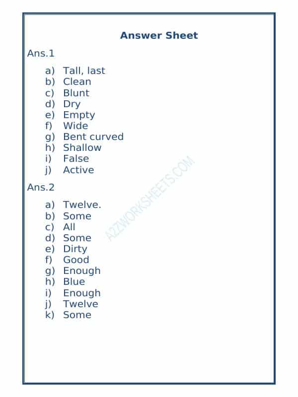 Class-Iii-English Adjectives Worksheet-18