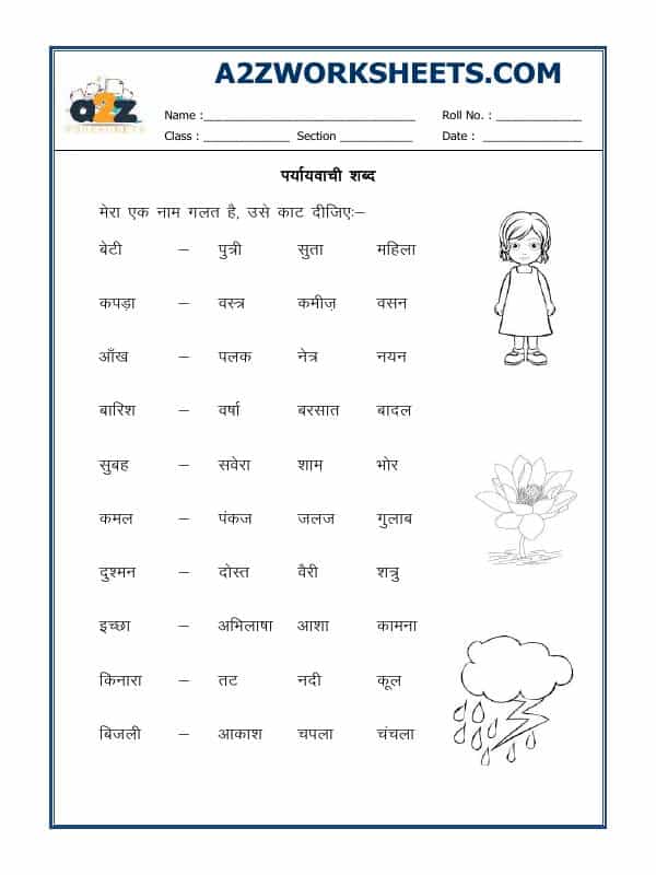 Hindi Grammar - Paryayvachi Shabad-02