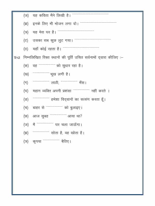 Hindi Grammar- Sarvnaam (Pronouns)