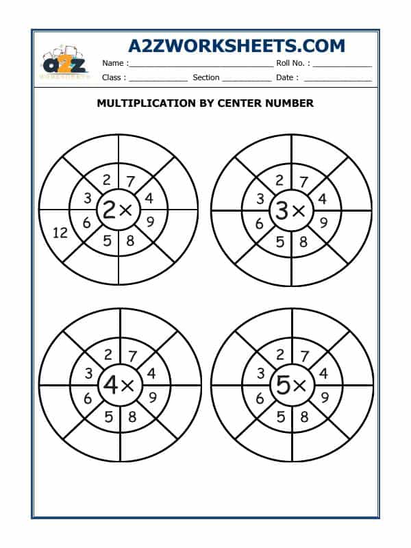 Multiplication By Center Number
