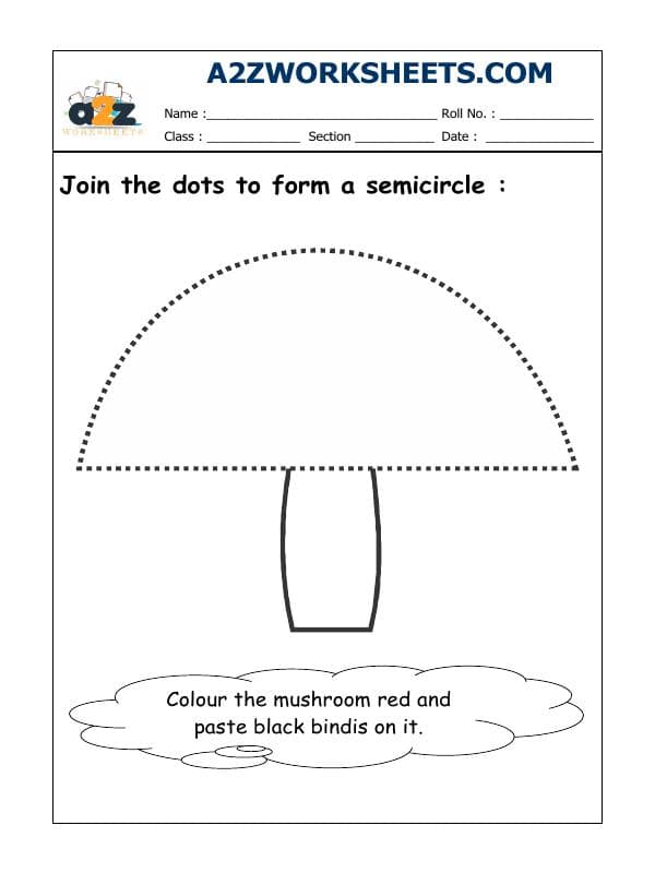 Activity - Join The Dots To Form A Semicircle