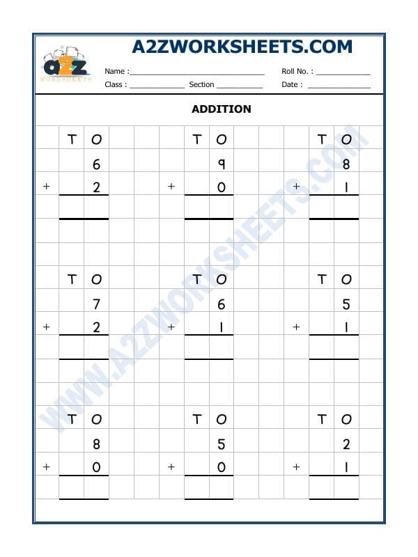 Addition Worksheet - 02
