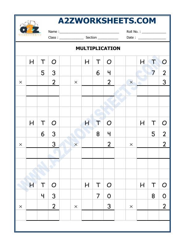 Multiplication Worksheet-01