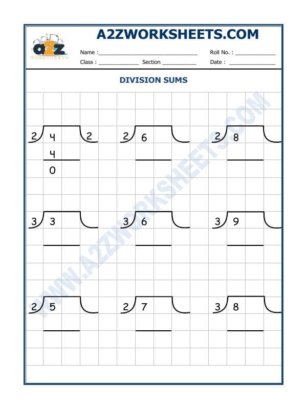 Math Division Worksheet-01