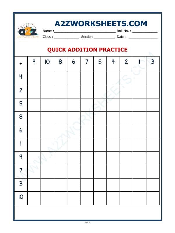 Quick Addition Practice-01