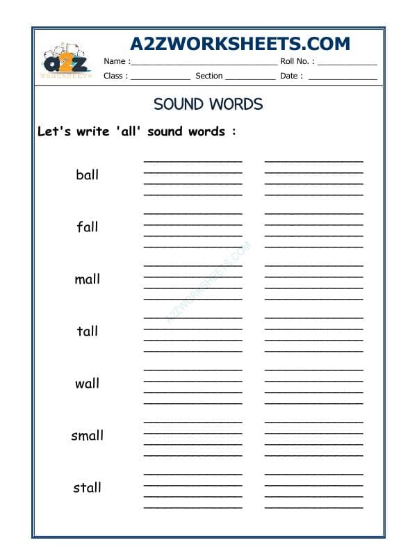 'All' Sound Words