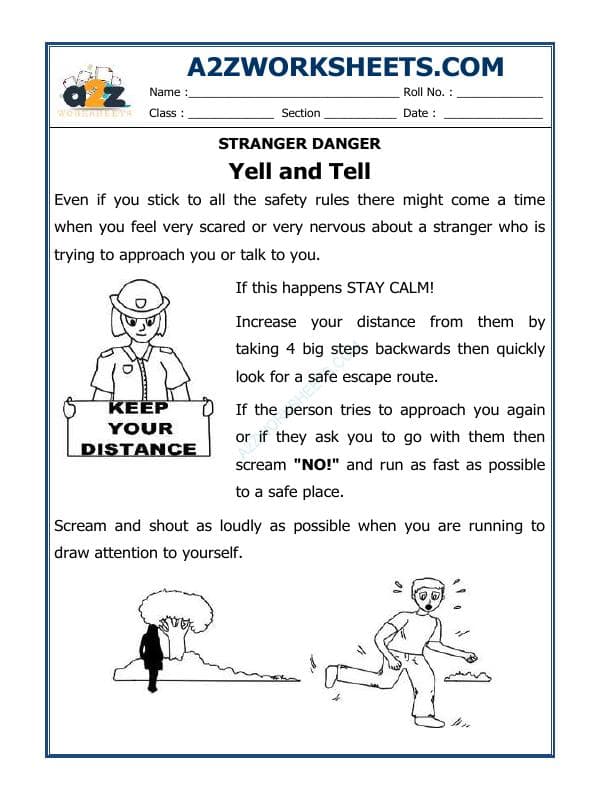 Stranger Danger (Yell And Tell)