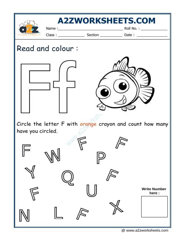 Read And Colour F