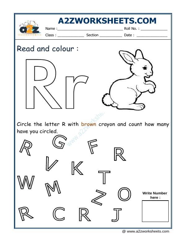Read And Colour R
