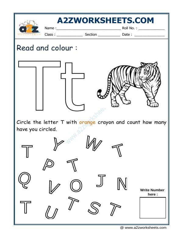 Read And Colour T