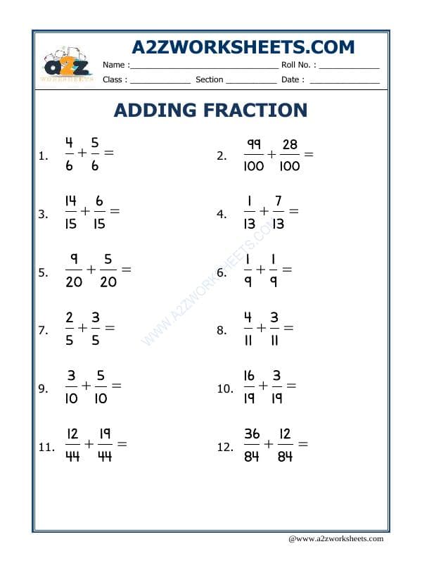 Let'S Practice Fraction Addition-10