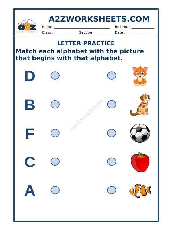 Match The Letter With The Picture-08