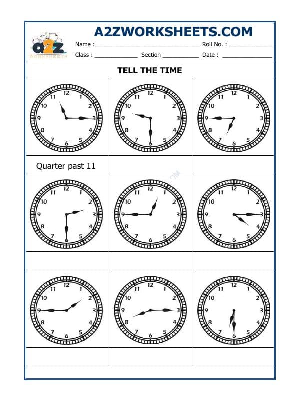 Tell The Time - 19