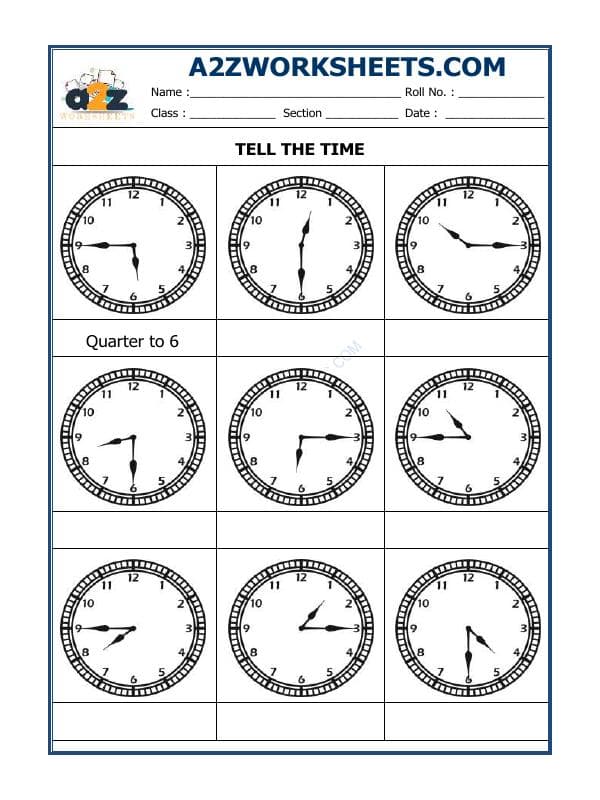 Tell The Time - 20
