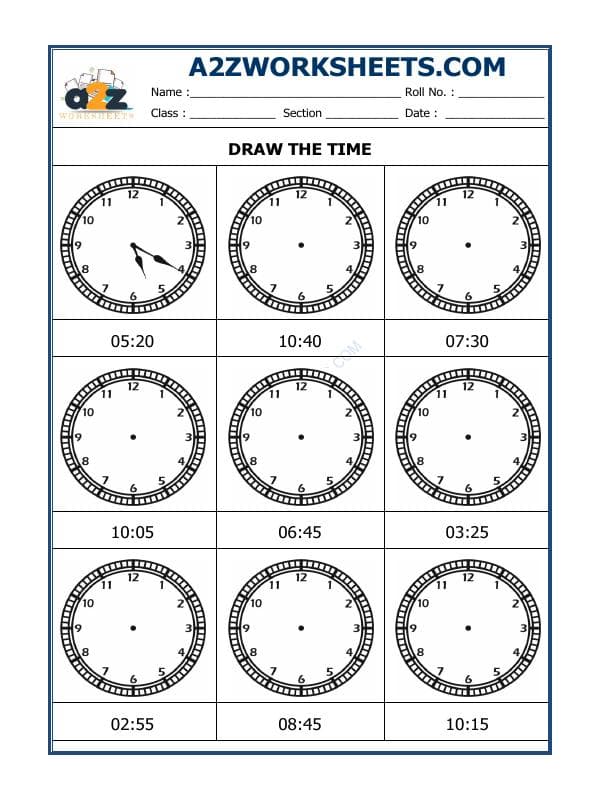 Draw The Time - 12