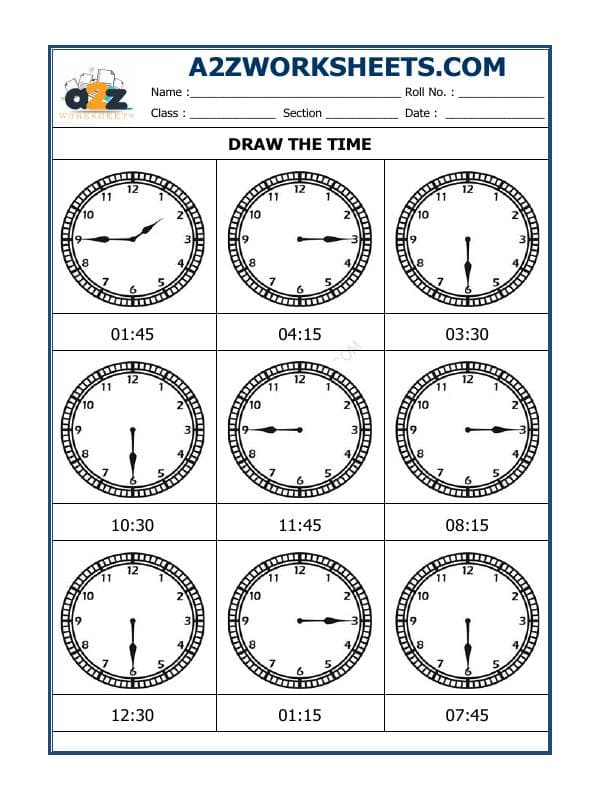 Draw The Time - 30