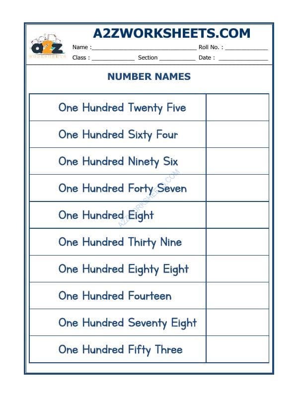 Number Names - 42
