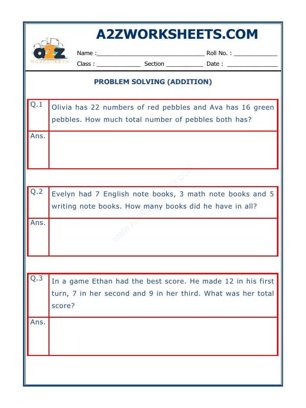 Addition Word Problems - 02