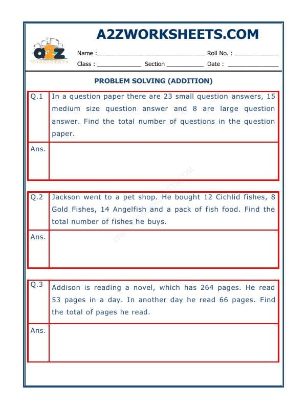 Addition Word Problems - 08