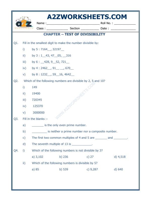 Test Of Divisibility-04