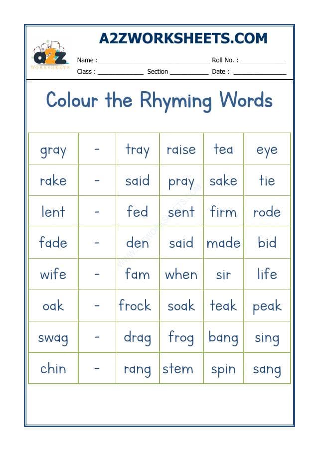 Rhyming Word-13