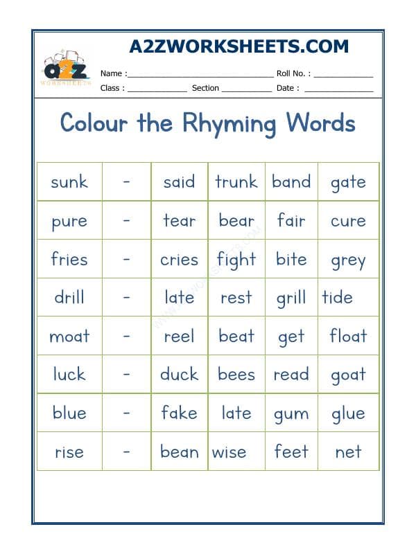 Rhyming Word-20