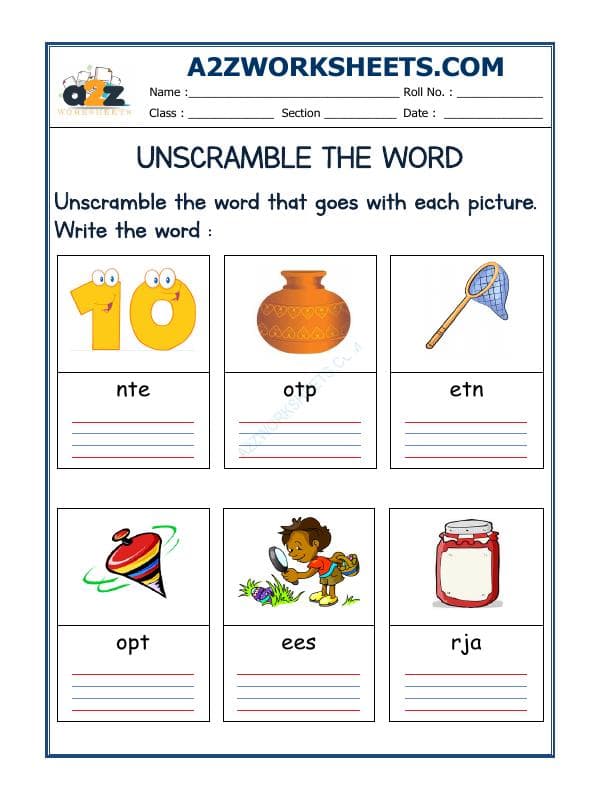 Unscramble The Word-20