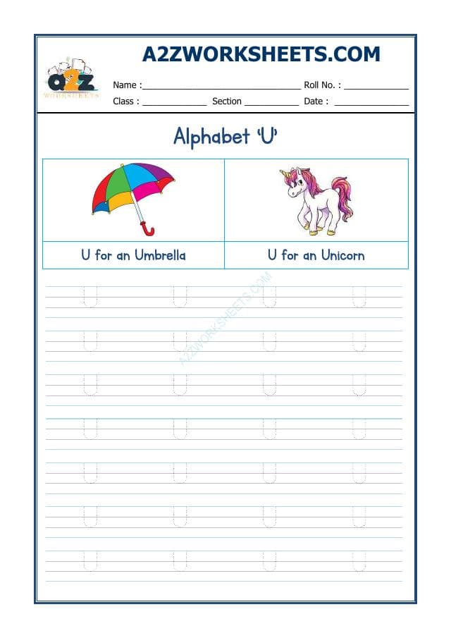 English Alphabet 'U'