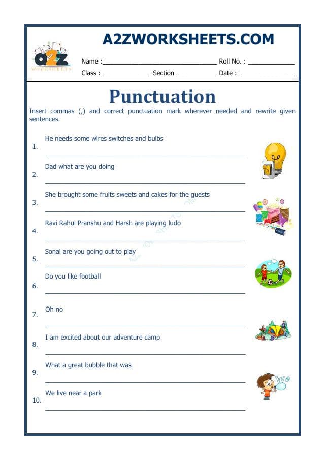 English Punctuation Worksheet-05