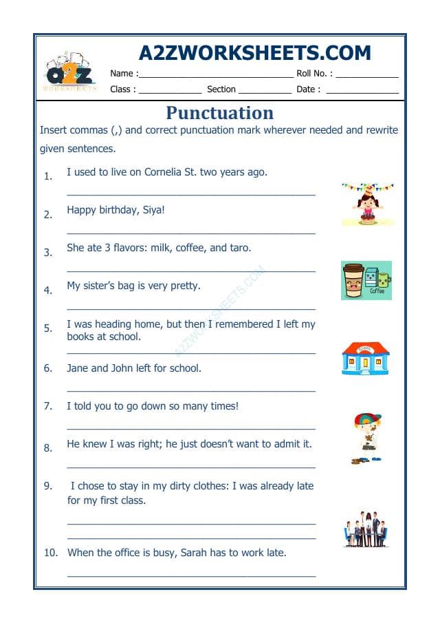 English Punctuation Worksheet-02