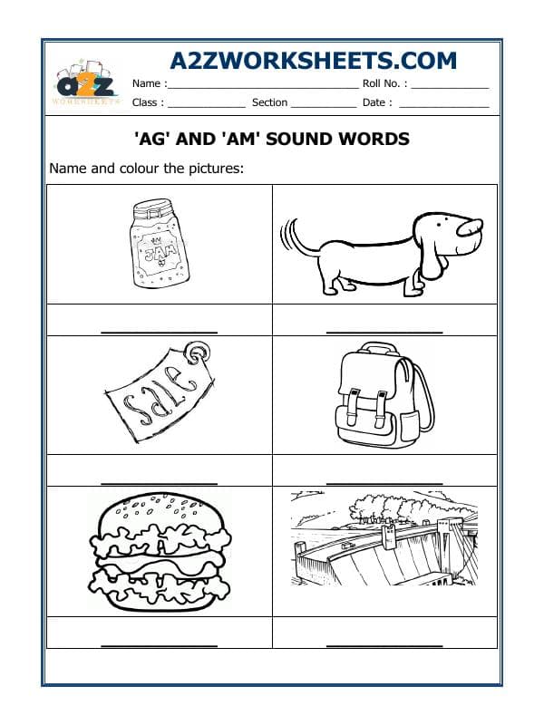 'Ag' And 'Am Sound Words