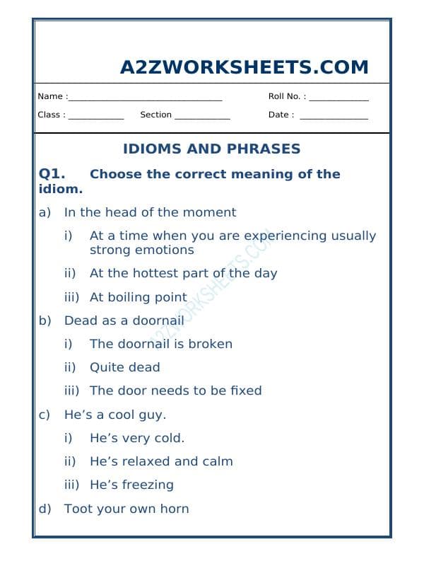 Idioms And Phrases-10