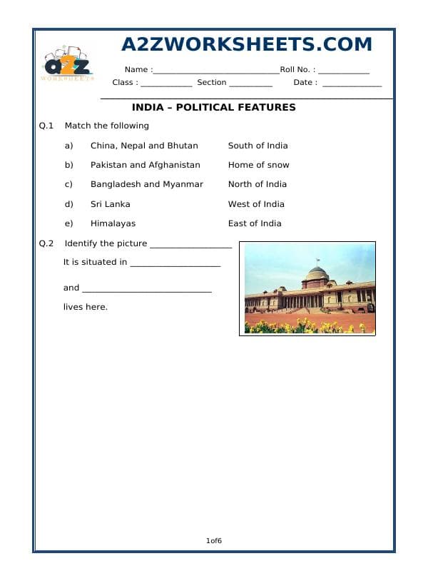 India - Political Features