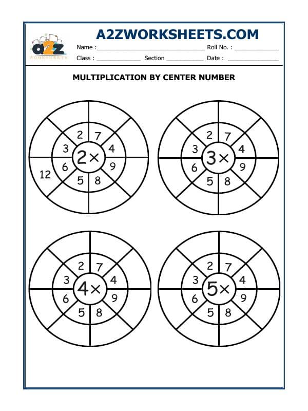 Multiplication By Center Number
